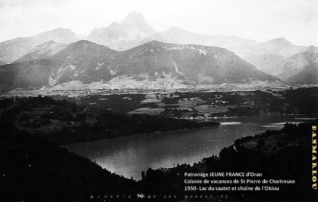 COLO JEUNE FRANCE 1950 lac du Sautet et chaine de l'Obiou.jpg